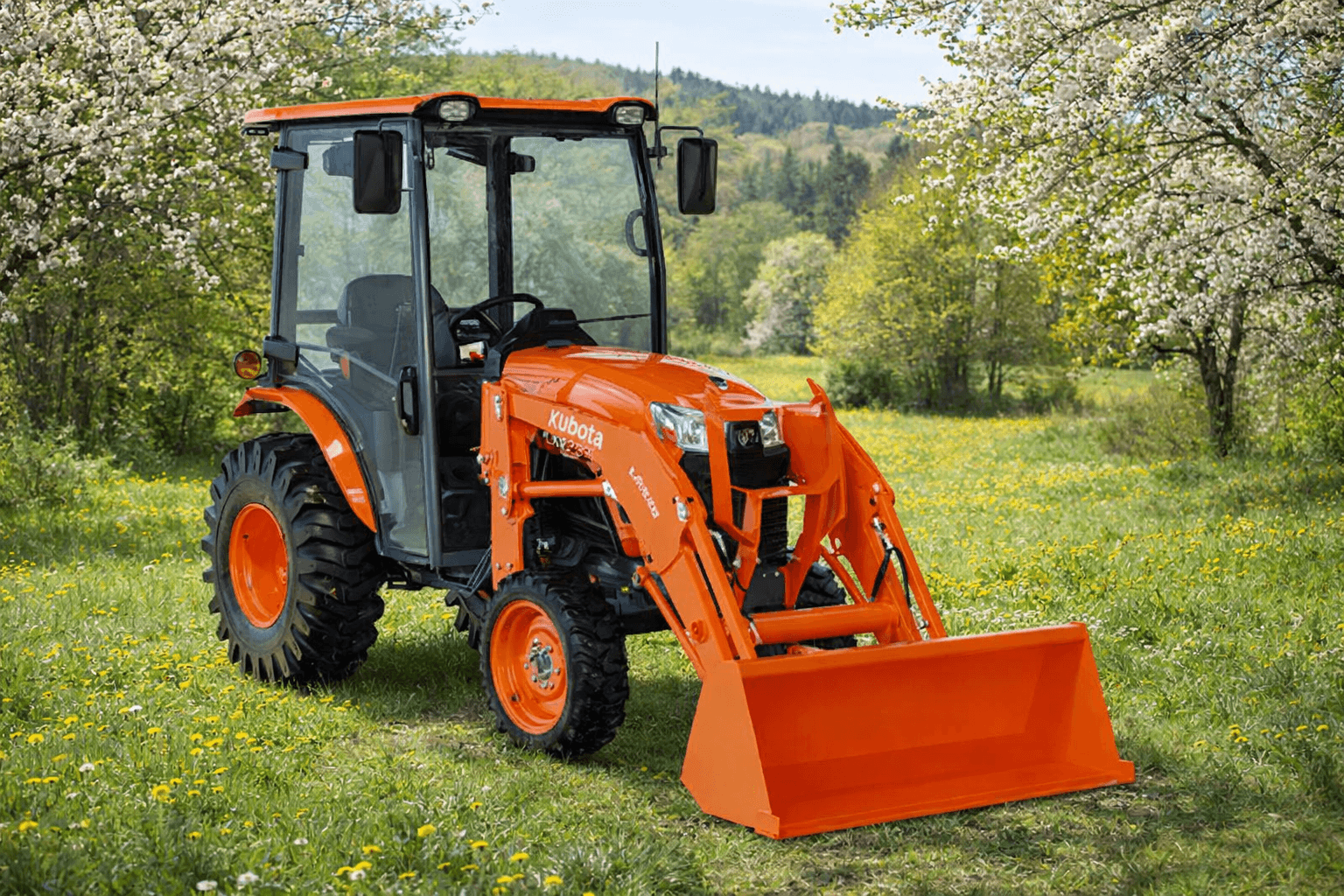 Tackle spring cleanup with the Kubota LX2620. 26 HP package includes LA535 loader & implements.